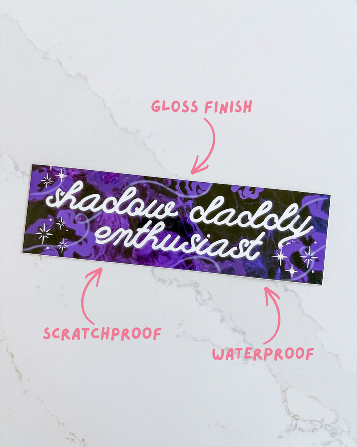 Shadow Daddy Enthusiast Bumper Sticker