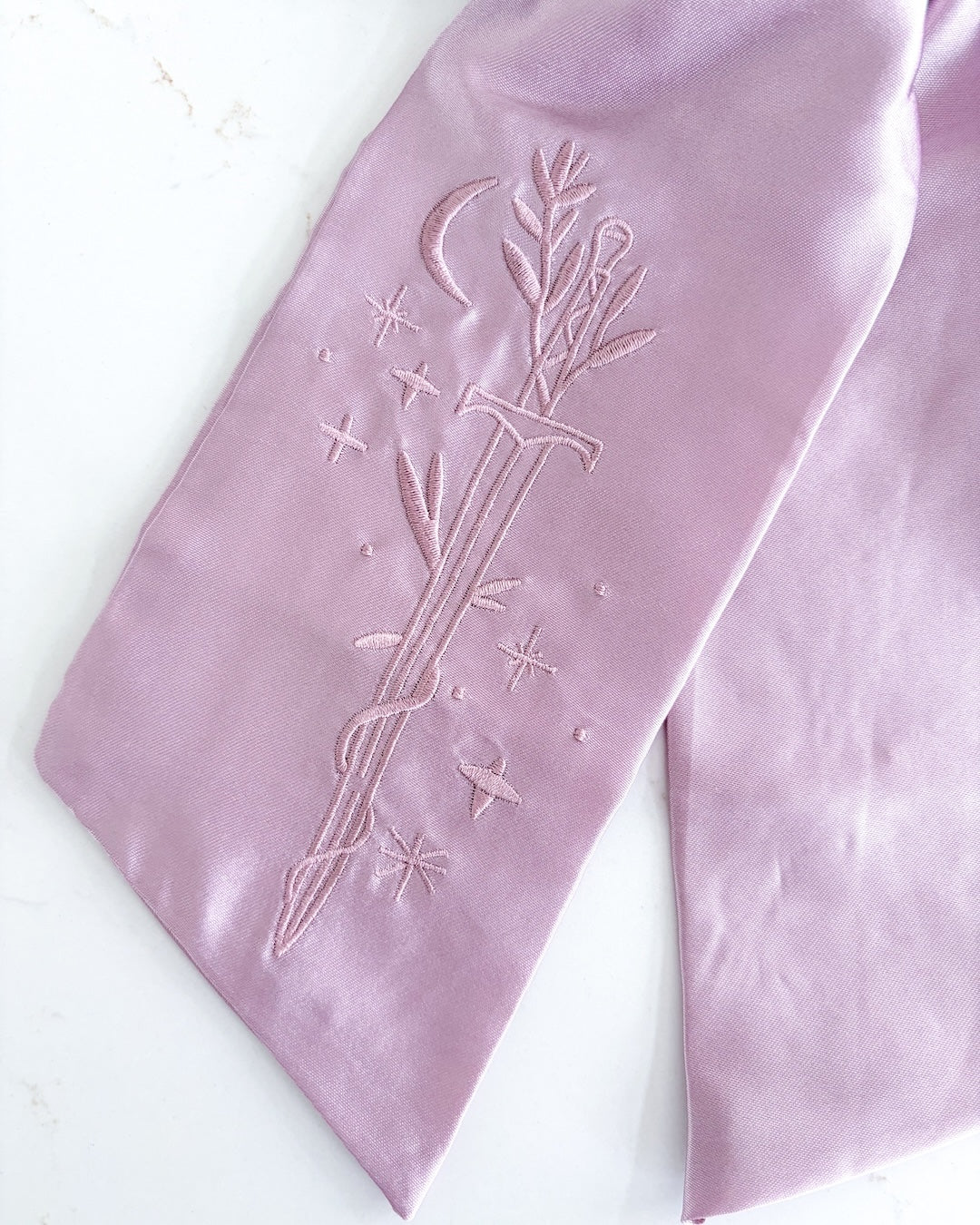 Fantasy Sword Satin Hair Bow Clip