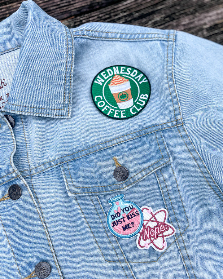 Ali Hazelwood patch set featuring a &