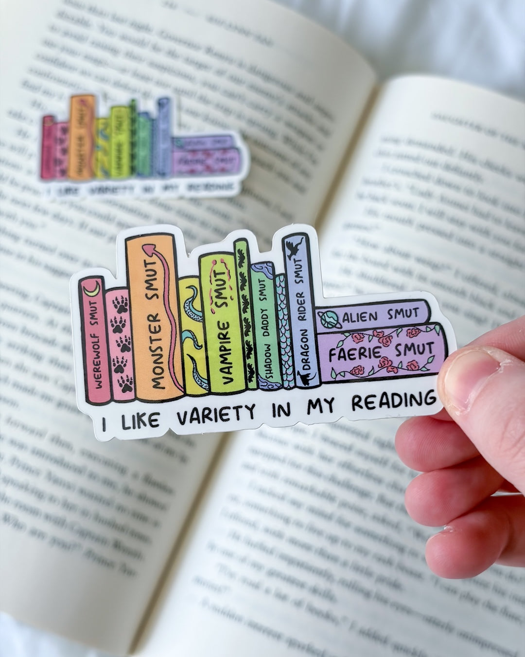 Reading Variety Glossy Sticker