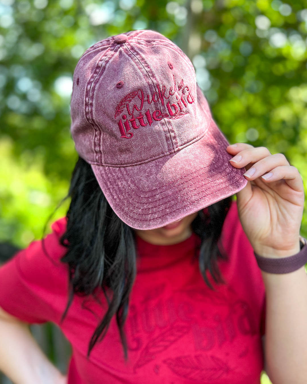 Embroidered hat for A Dawn of Onyx fans featuring the nickname &