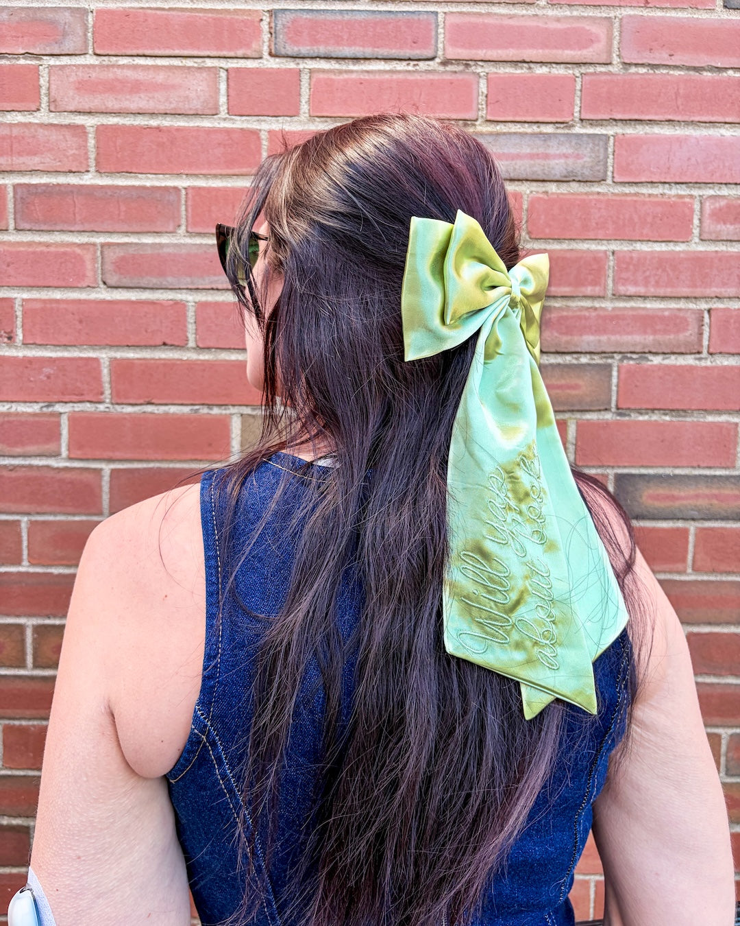 Will Yap About Books Satin Hair Bow Clip