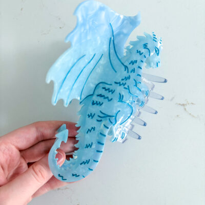 Dragon Hair Claw Clip – Blue