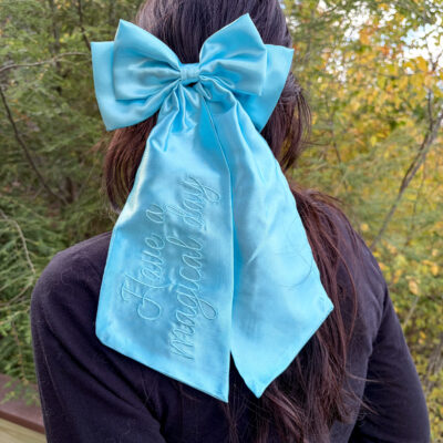 Magical Day Satin Hair Bow Clip