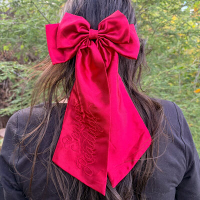 Season’s Readings Satin Hair Bow Clip