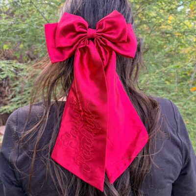 Season’s Readings Satin Hair Bow Clip