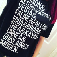 selfie of person wearing black the thirteen name list boyfriend tee