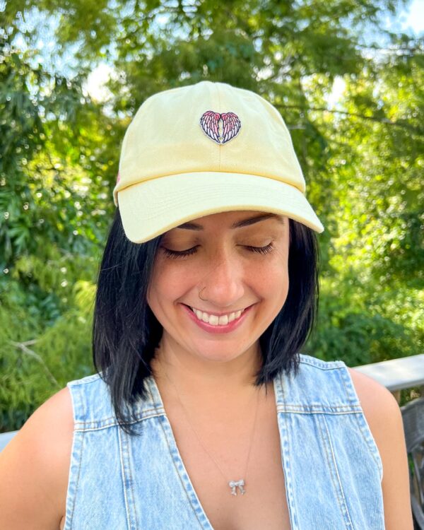 Minimalist Angel Wings Dad Hat - Image 4