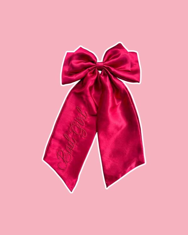 Bad Girl Hair Bow Clip