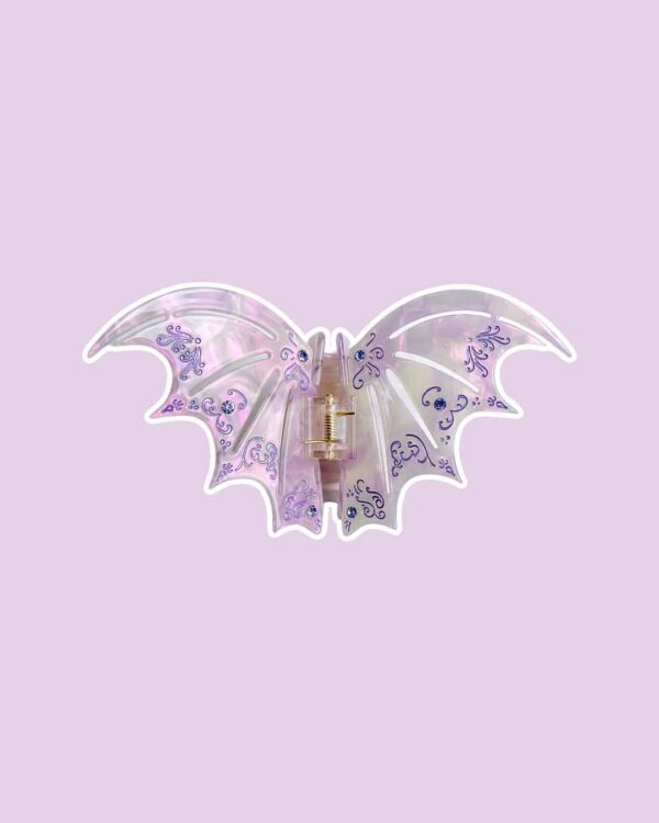 Bat Boys Claw Clip - Pastel Violet