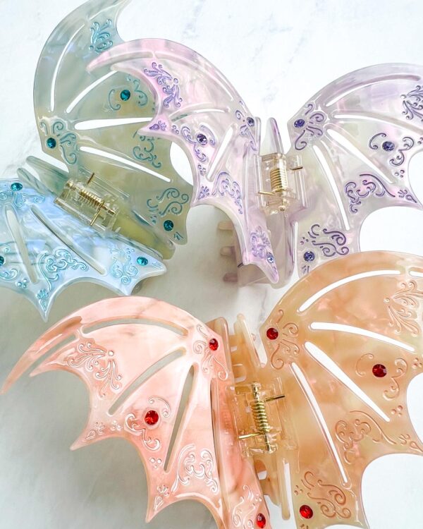 DISCOUNTED BUNDLE: Full Set of Pastel Bat Boys Claw Clips - Image 3