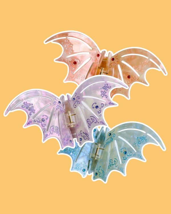DISCOUNTED BUNDLE: Full Set of Pastel Bat Boys Claw Clips