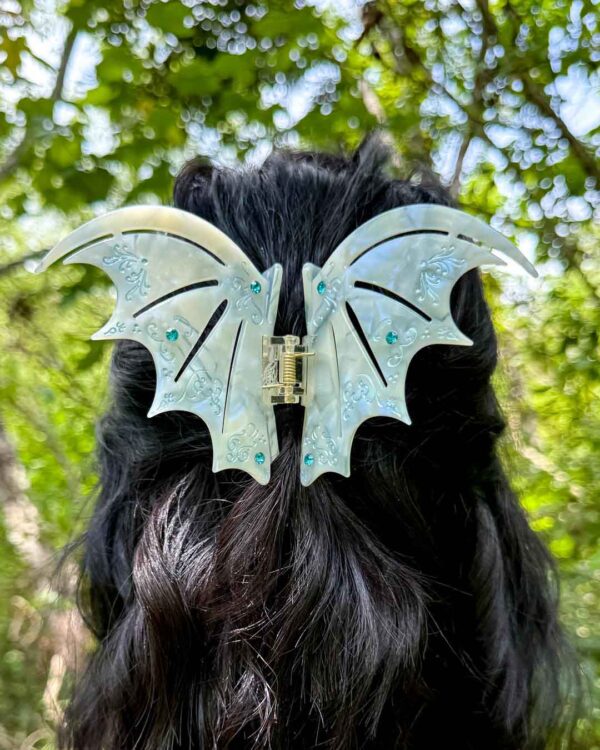 Bat Boys Claw Clip - Pastel Blue - Image 2