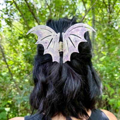 Bat Boys Claw Clip – Pastel Violet