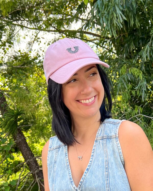 Minimalist Bat Wings Dad Hat - Image 5