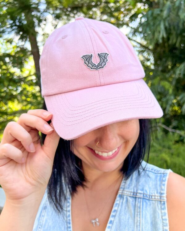 Minimalist Bat Wings Dad Hat - Image 2
