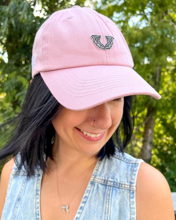 Minimalist Bat Wings Dad Hat - Image 3