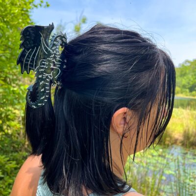 Dragon Hair Claw Clip – Black