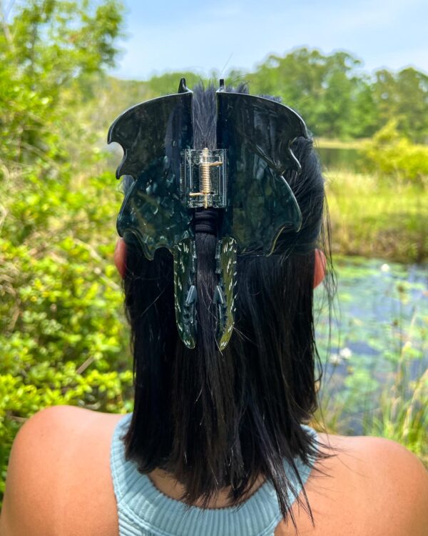 *PRE-ORDER* Dragon Hair Claw Clip - Black - Image 5