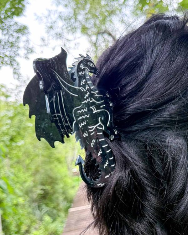 Dragon Hair Claw Clip - Black - Image 2