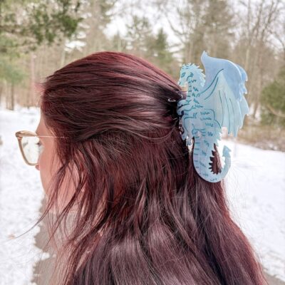 Dragon Hair Claw Clip – Blue