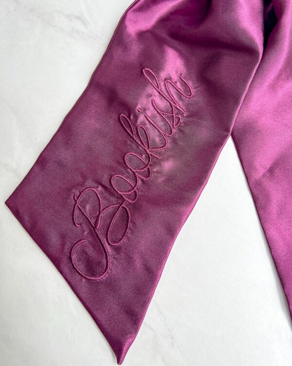 Bookish Satin Hair Bow Clip - Image 6