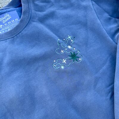 Celestial Dragon Embroidered Sweatshirt