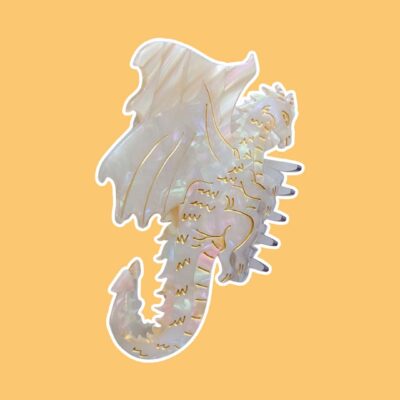 Dragon Hair Claw Clip – Cream