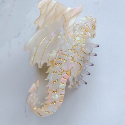 Dragon Hair Claw Clip – Cream