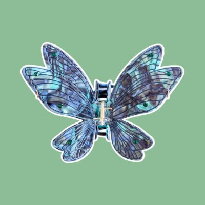 Fairy Wings Claw Clip – Dark Teal