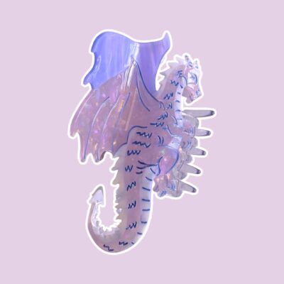 Dragon Hair Claw Clip – Purple