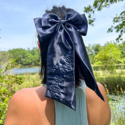 Dragon Rider Satin Hair Bow Clip