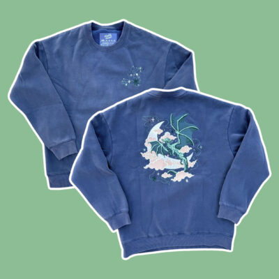 Celestial Dragon Embroidered Sweatshirt