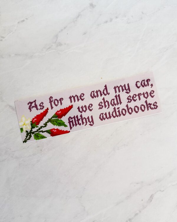 Filthy Audiobooks Verse Bumper Sticker - Image 4