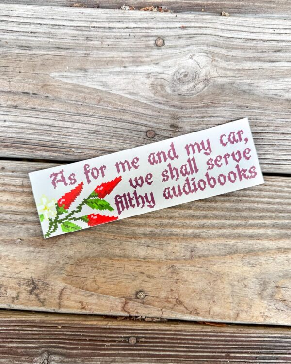 Filthy Audiobooks Verse Bumper Sticker - Image 3
