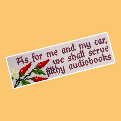 Filthy Audiobooks Verse Bumper Sticker