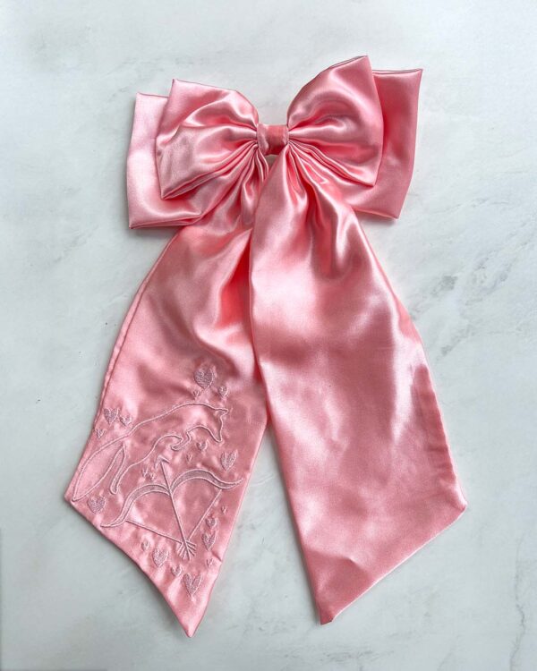 Ballad of the Archer & the Fox Satin Hair Bow Clip - Image 6