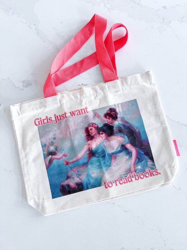 Girls Read Books Fine Art Tote Bag - Image 5