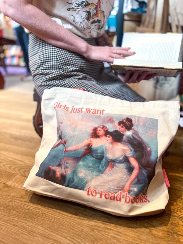 Girls Read Books Fine Art Tote Bag - Image 4