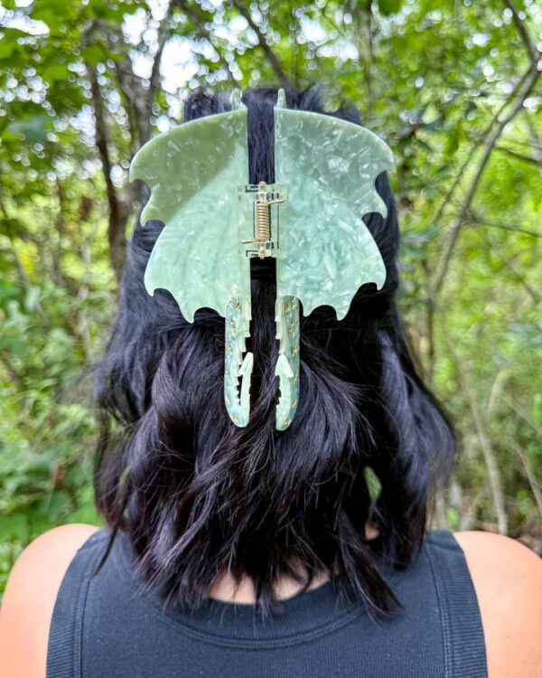 Dragon Hair Claw Clip - Green - Image 5