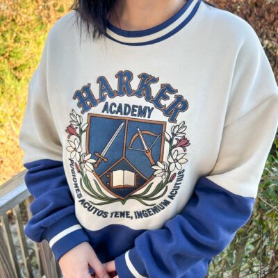 Harker Academy Embroidered Dual-Tone Sweatshirt