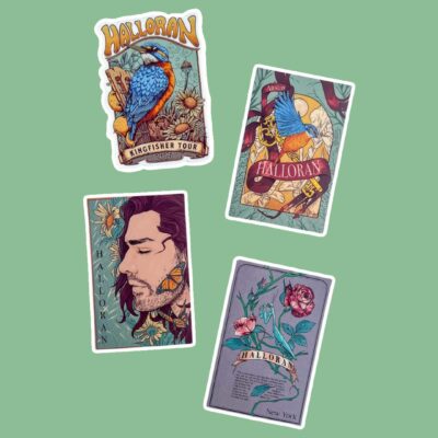 Set of Halloran Tour Posters Sticker Pack