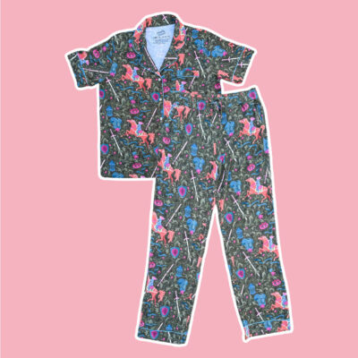 Lady Knight Bamboo Long Pants Pajama Set
