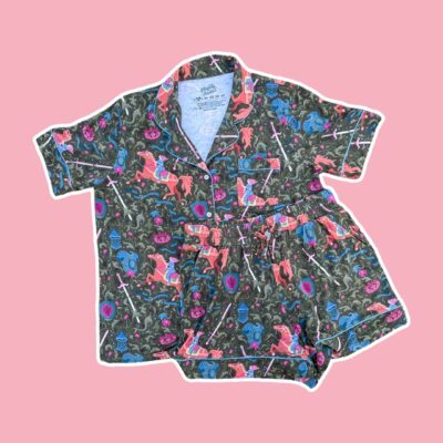 Lady Knight Bamboo Shorts Pajama Set