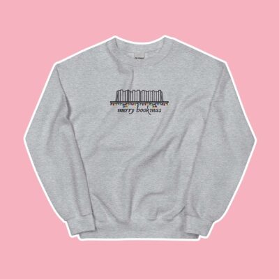 Merry Bookmas Boyfriend Sweatshirt