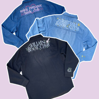 PRE-ORDER: Discounted Bundle of Embroidered Book Club Over Shirts
