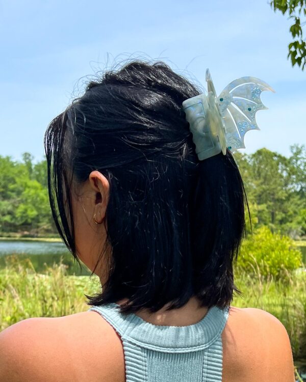Bat Boys Claw Clip - Pastel Blue - Image 5