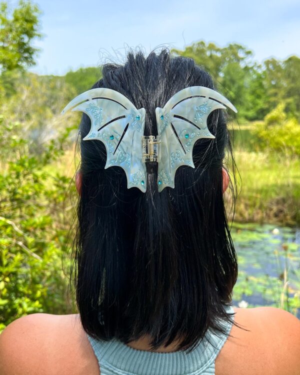 Bat Boys Claw Clip - Pastel Blue - Image 2