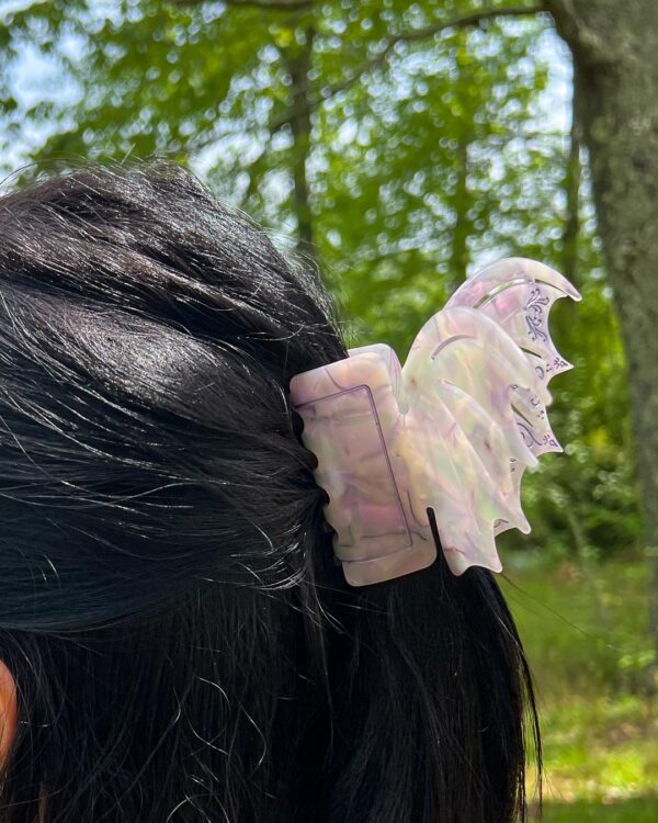 Bat Boys Claw Clip - Pastel Violet - Image 6