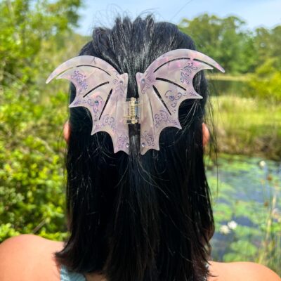 Bat Boys Claw Clip – Pastel Violet